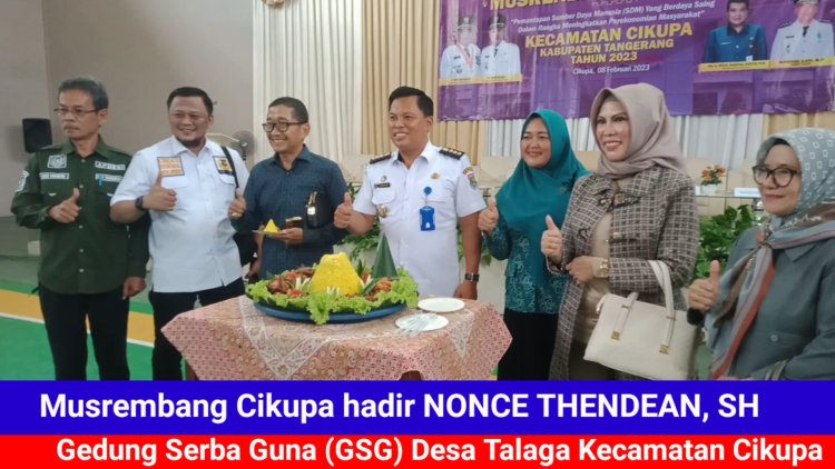 Dewan Davil V Nonce Thendean SH, Hadiri Musrembang Kecamatan Cikupa Di GSG Desa Talaga