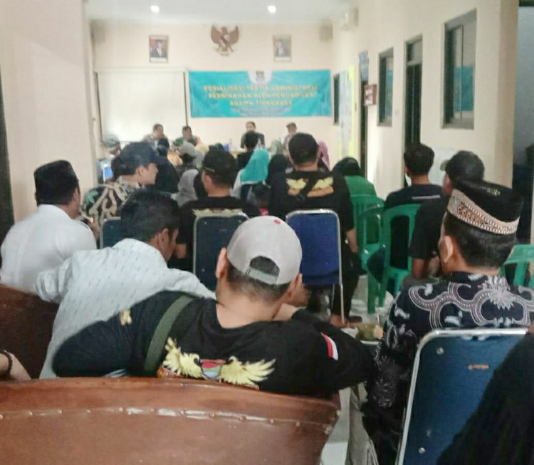 Sosialisasi Tertib Administrasi Pernikahan Oleh Pengadila Agam Tigaraksa Bersama Panitera Muda Permohonan Dr. Yasmita,S.Ag,.S.Pd.I.,M.H
