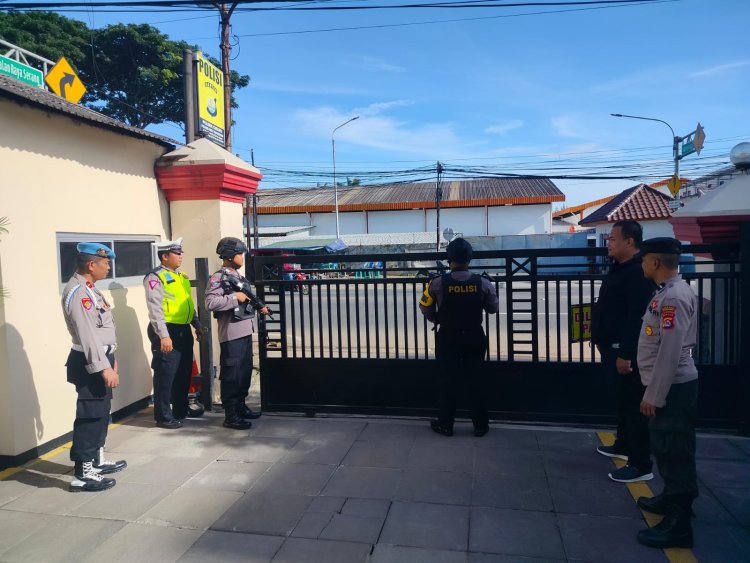 Cegah Kewaspadaan, Polsek Cikupa Polresta Tangerang Polda Banten Melaksanakan Apel Sispam Mako