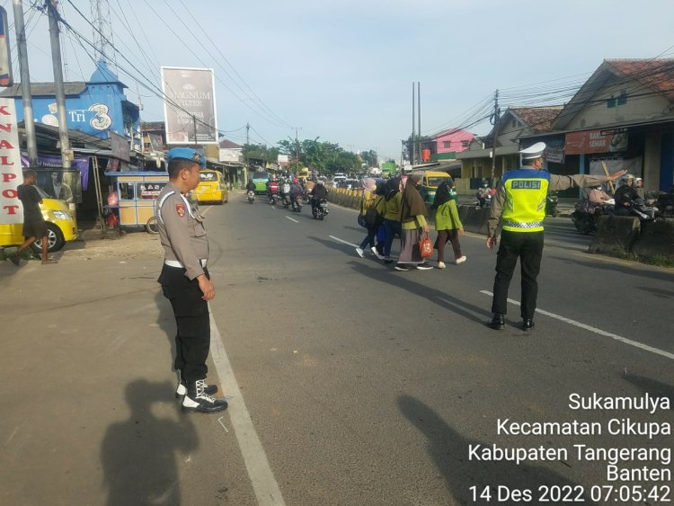 Pengawasan, Pengecekan Personil Strong Point Dipertigaan Kecamatan Lama, Pertigaan Kolumbus ( PT.Cingluh) pelayanan pengaturan lalulintas