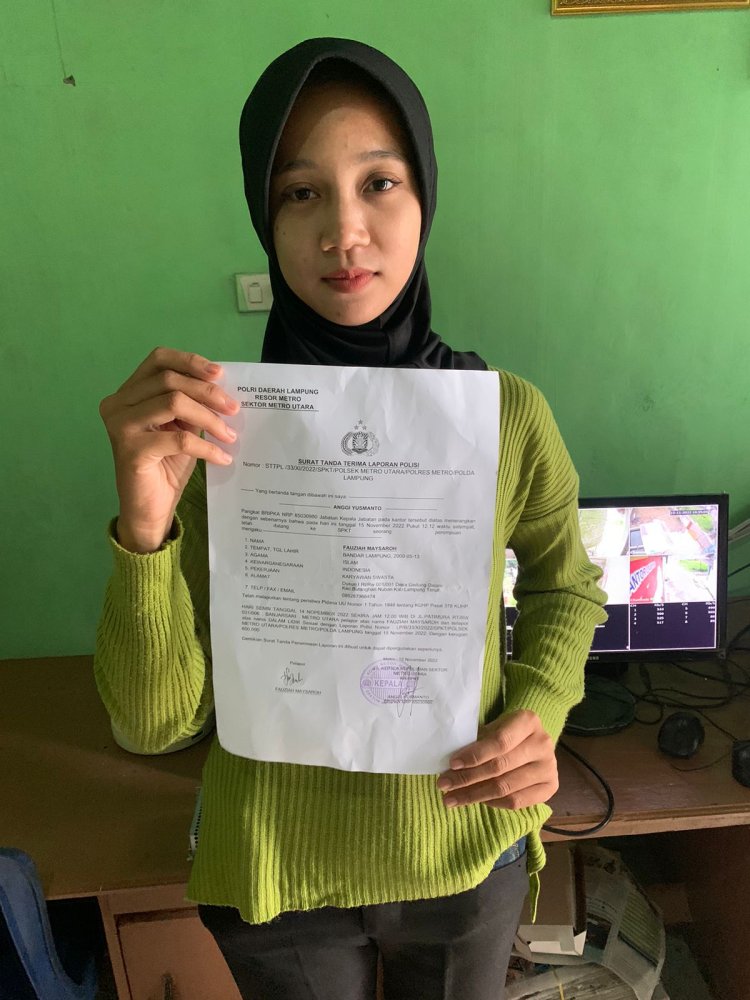 Karyawati bekerja di minimarket tertipu