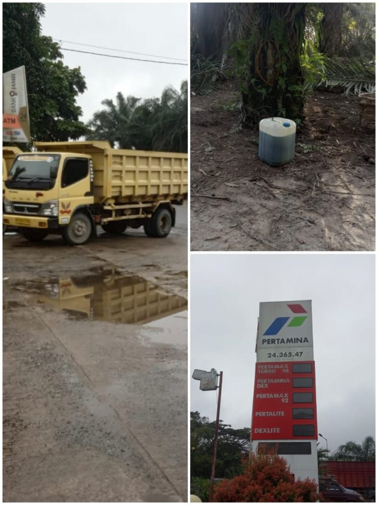 SPBU Tanjung Jabung Barat,Diduga Melayani Truck Perusahan Dan Pemakaian Jerigen.