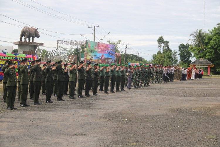 Jadi Irup Peringatan HUT TNI Ke-77, Dandim 0429/Lamtim Bacakan Amanat Panglima TNI
