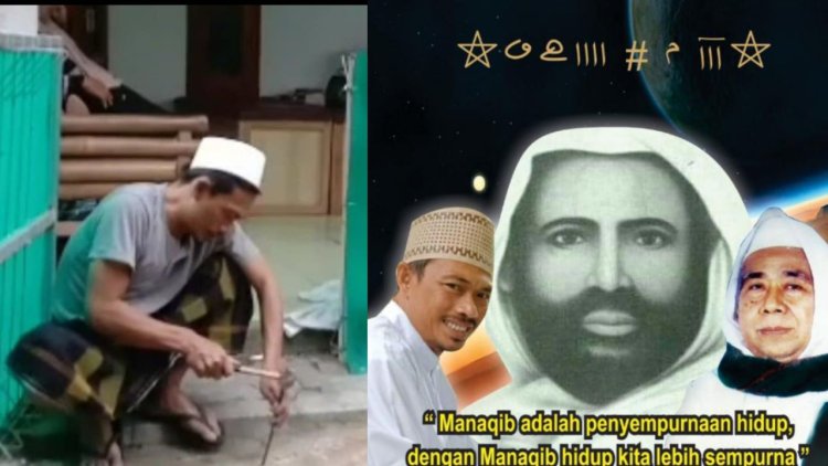 Viral, Gubes Manakib Sekh Abdul Qodir Jailani KH Herman Mengobati Sakit Gigi Dengan Getaran Energi Paku
