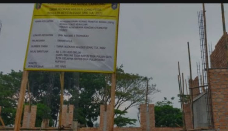 Melalui DAK Dengan Anggaran  Miliaran Pembangunan di SMK N 1, Trimurjo Patut Dipertanyakan