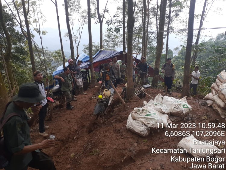 POLRES BOGOR TERUS MENEGAKKAN HUKUM TERKAIT TAMBANG GALIAN ILEGAL/LIAR