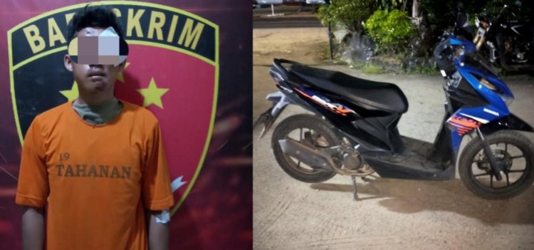 Pelaku Curanmor Alami Kecelakaan Tunggal