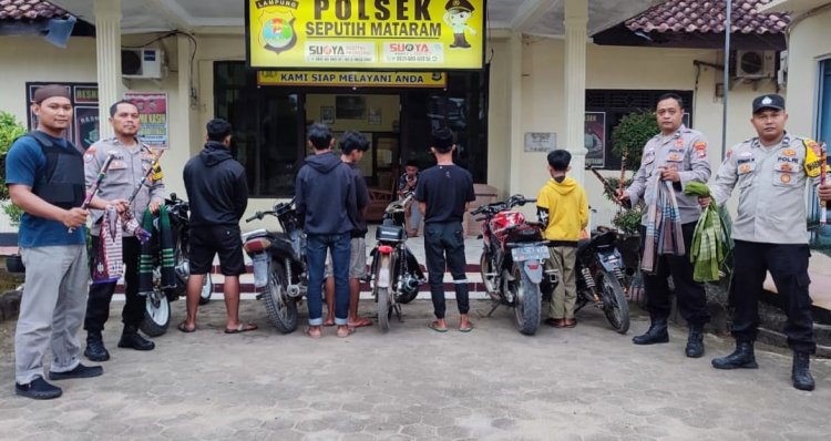 Akibat perang Sarung dan Mercon, 6 Pemuda Diamankan Polsek Seputih Mataram