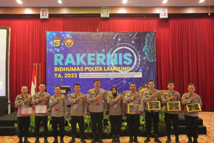 Kapolda Lampung buka Rakernis Bidhumas Polda Lampung Th 2023