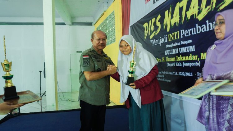 Bupati Jeneponto Iksan Iskandar Berharap Mahasiswa INTI Tidak Sebatas Dicetak Menjadi Mesin Pekerja Belaka