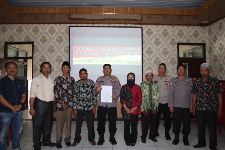 *Polres Lampung Barat fasilitasi Restoratif justice Perkara Laporan palsu*