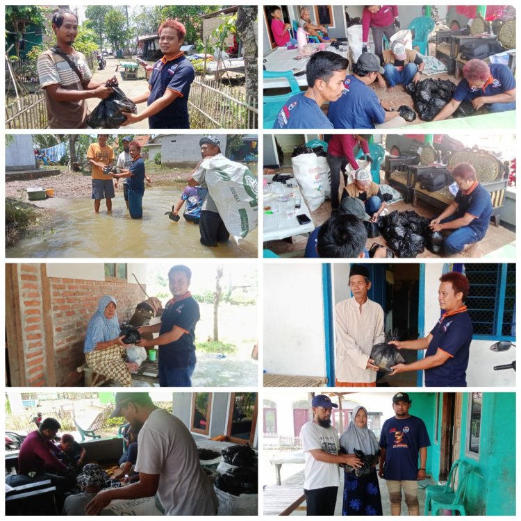 Peduli Banjir,DPP IWO Indonesia Salurkan Bantuan Sembako Kewarga Terdampak Banjir Di Bekasi.