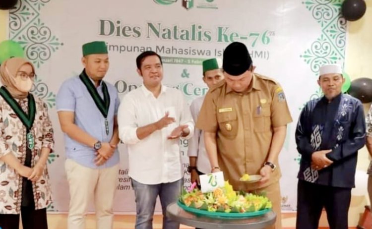 Wabup Tanjabbar Hadiri Dies Natalis HMI ke-76