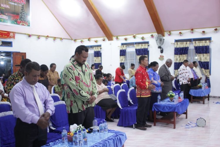Hadiri Perayaan Natal GPdI Jemaat Alfa Omega, Pemda Yapen Mengajak Hidup dalam Kasih