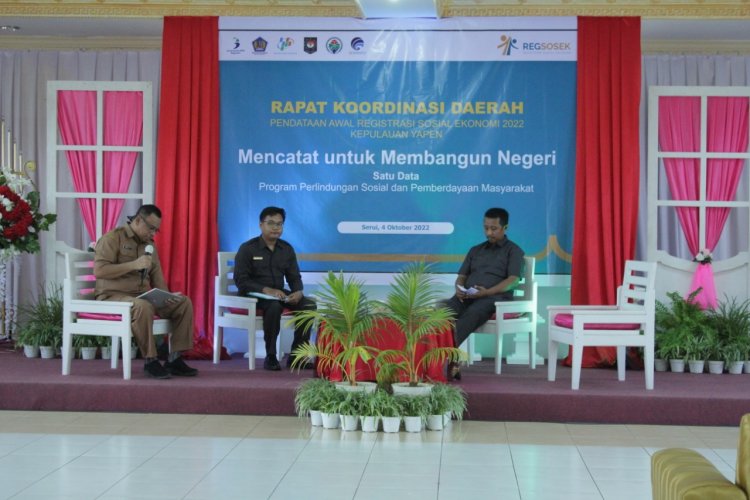 Gelar Rakorda Bersama Pemda Yapen, BPS Yapen Siap Wujudkan Satu Data