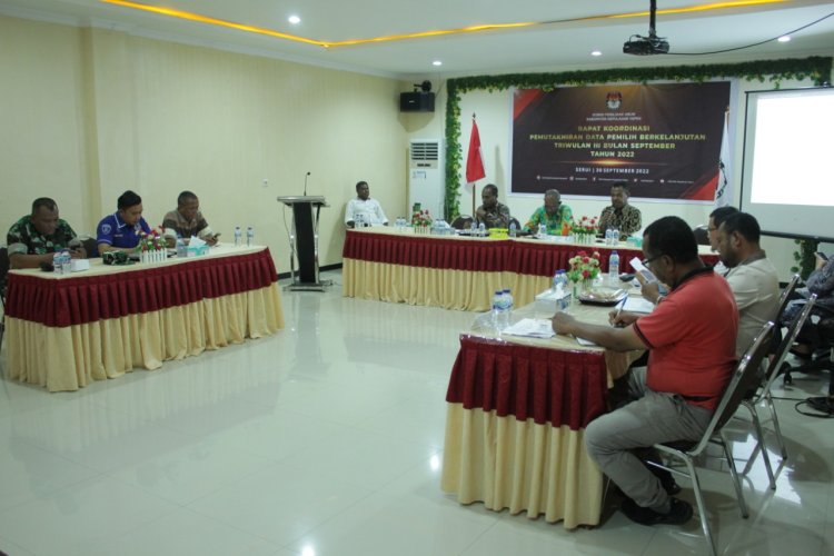 Pemutakhiran Data Pemilih Berkelanjutan Triwulan III, KPU Yapen Validasi 79.045 Pemilih di Bulan September