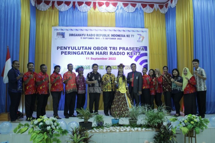 HUT RRI Ke 77 Bupati Yapen Apresiasi LPP RRI Serui Untuk Lebih Dari Sekedar Melayani