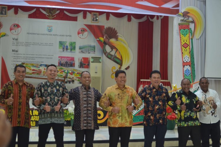 Gelar Malam Resepsi Kenegaraan HUT RI KE-77, Bupati Yapen Pesan Kekompakan dan Sinergitas !!