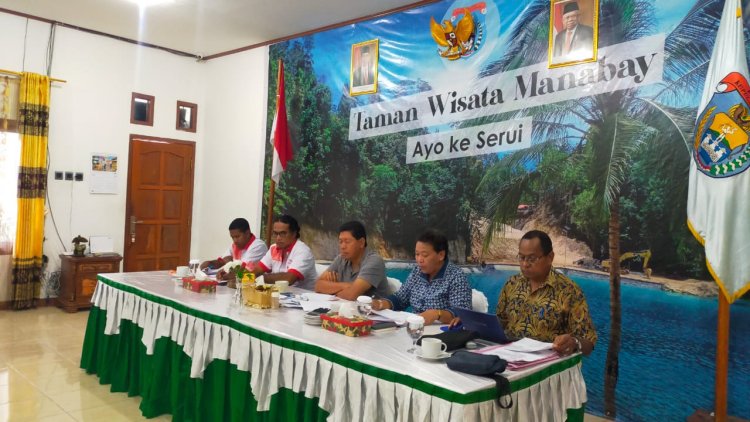 Target "Serui Kota Transit" dan Sukseskan Sidang Sinode GKI Ke-18, Bupati Tonny Tesar kembali Gelar Rapat Evaluasi Panitia