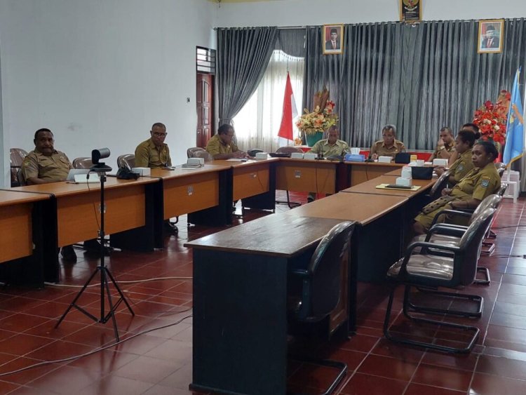 "Zona Hijau" Target Pemda Kabupaten Kepulauan Yapen pada Rapat Koordinasi dan Supervisi 2022 bersama Ombudsman