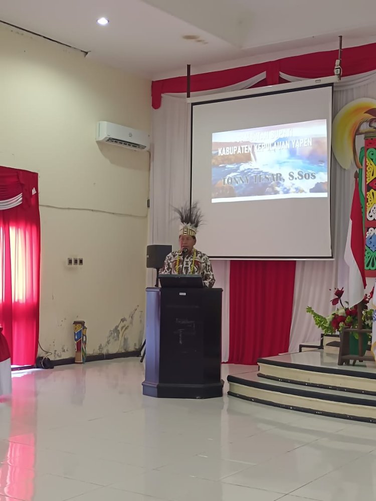 Muscab Ke VII BPC Gapensi, "Era Digitalisasi ; Harus Bergerak Lebih Profesional dan Maksimal Dalam Membangunan Daerah" pesan Bupati Kepulauan Yapen