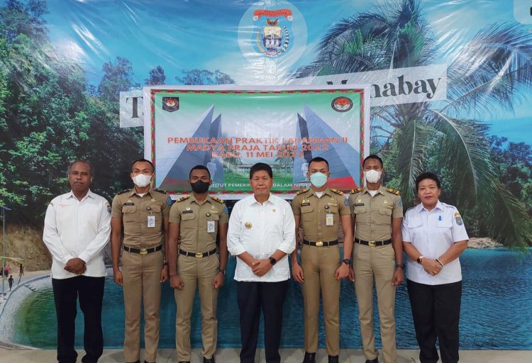 Pemkab Kepulauan Yapen Terima 6 Praja IPDN Magang dan Praktik Lapangan, ini Harapan Plt Sekretaris Daerah Erny R. Tania ...!