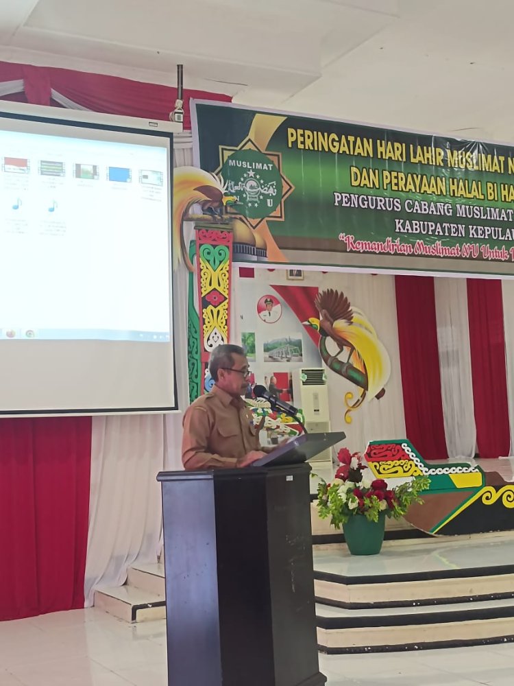 Hadiri Harlah Muslimat NU Ke-76, Bupati Kepulauan Yapen : Muslimat NU Harus Dapat Menjaga Kerukunan Hidup Beragama di Tengah-tengah Masyarakat