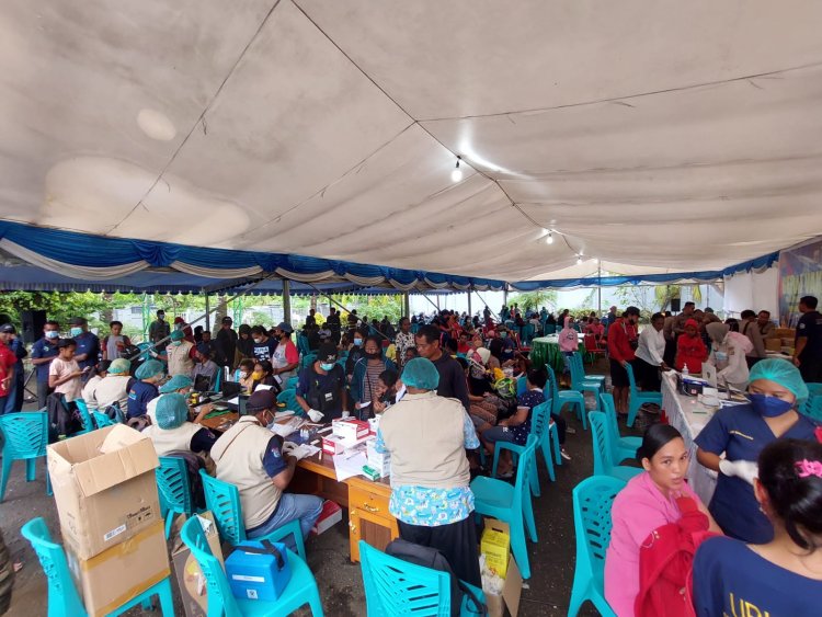 Masyarakat Kepulauan Yapen Antusias Ikuti Gerai Vaksin Presisi