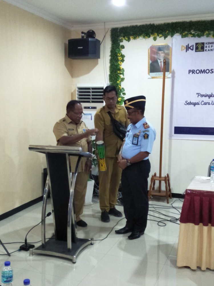 Wakil Bupati Yapen Resmi Buka Kegiatan Promosi dan Diseminasi Kekayaan Intelektual Komunal 2022 Kemenkumham Papua