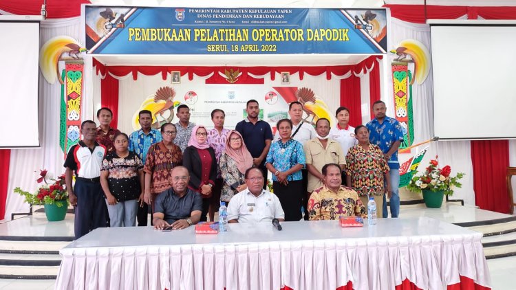Selenggarakan Pelatihan Dapodik 2022, Kadis Pendidikan dan Kebudayaan harap "Maksimalkan Validasi Dapodik dan Optimalisasi Rehabilitasi Sarana Pendidikan"