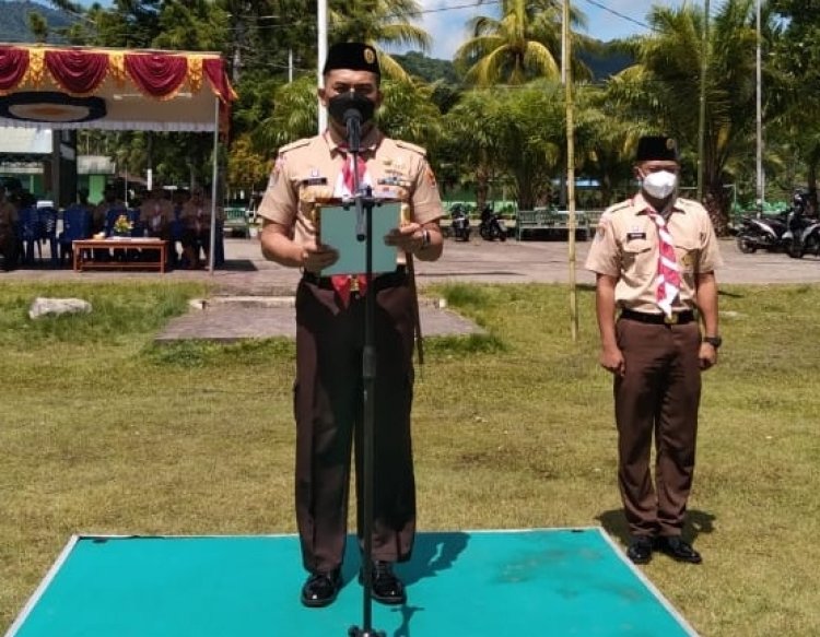 Tutup Kegiatan Jambore Kwarcab Yapen, Dandim 1709/Yawa “Jadilah Kader-kader Pramuka yang Teladan dan Berkualitas”