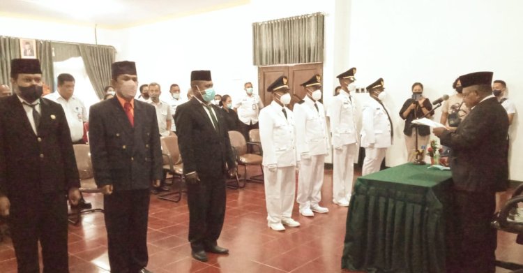Lantik 7 Pejabat Administrator dan Pengawas, Ini Pesan Penting Wakil Bupati Frans Sanadi