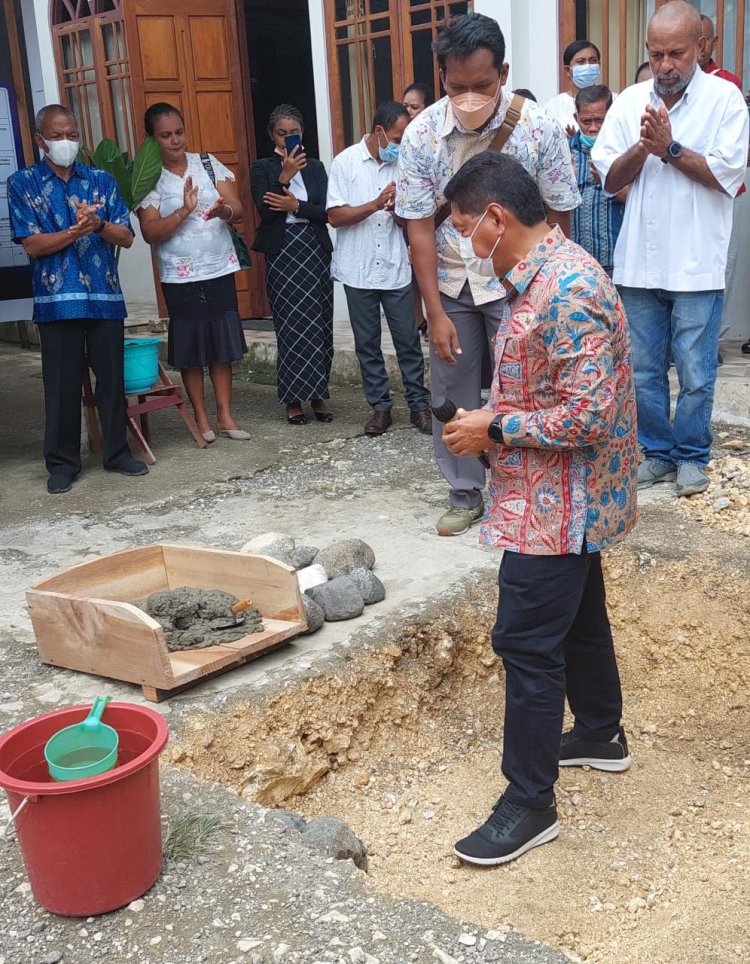Peletakan Batu Pertama Tandai Pembangunan Rumah Pastori GKPMI El-Shaddai