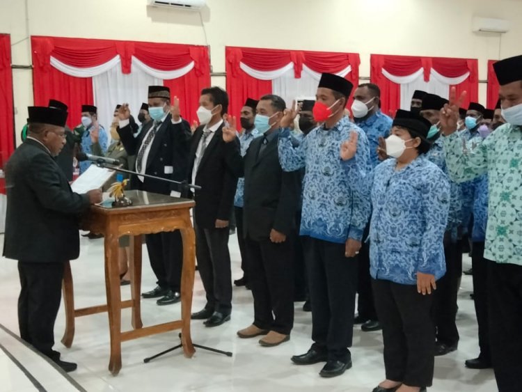 Wujudkan Good Governance, Pesan Bupati  Pada Pelantikan Pejabat Administrator, Pengawas dan Kepala Sekolah