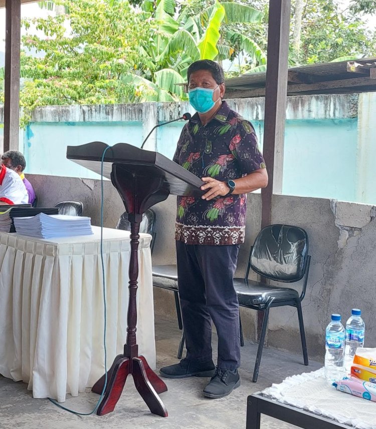 Rapat Kerja Klasis GKI Yapen Selatan Bupati Tonny Tesar, S.Sos Bahas Perayaan HUT Pekabaran Injil ke-167 di Mokas dan Kesiapan Panitia Transit Sidang Sinode ke XVIII di Waropen