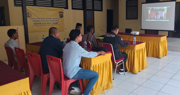 Polres Kolaka Timur Ikuti Dialog Publik, Anggota DPR RI : Nilai Keteladanan Hoegeng Inspirasi Polisi Humanis