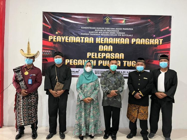 Pelepasan 1 Pegawai Purna Tugas di Rutan kelas II B Boyolali