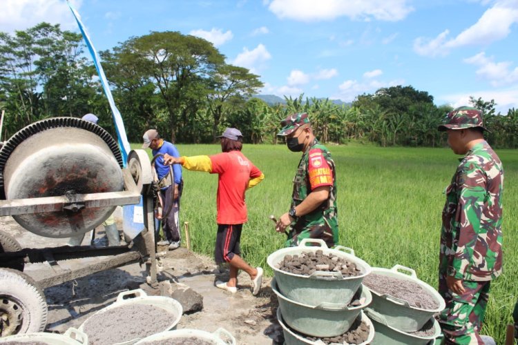 Cek Sasaran Fisik Dansatgas TMMD Reg Ke 113 Berdialog Dengan Warga