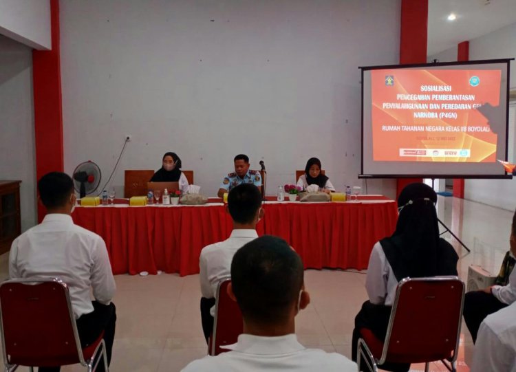 Antisipasi terhadap Peredaran Narkotika, Rutan Boyolali Bersama BNNK Surakarta Adakan Penyuluhan Bagi CPNS Rutan Kelas II B Boyolali
