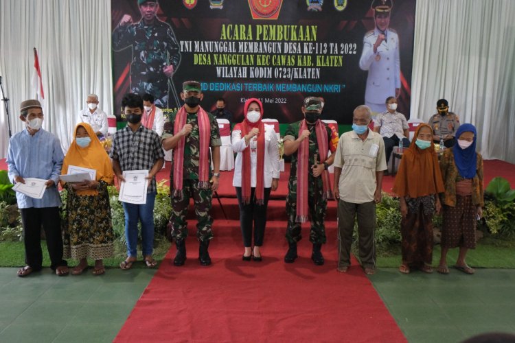 TMMD Reg 113 Kodim Klaten Sebagai Program Terpadu Antara TNI Dan Pemerintah Daerah