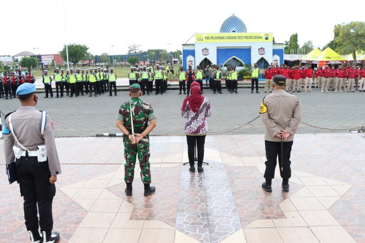 500 Aparat Gabungan Diterjunkan Untuk Pengamanan Takbiran di Demak