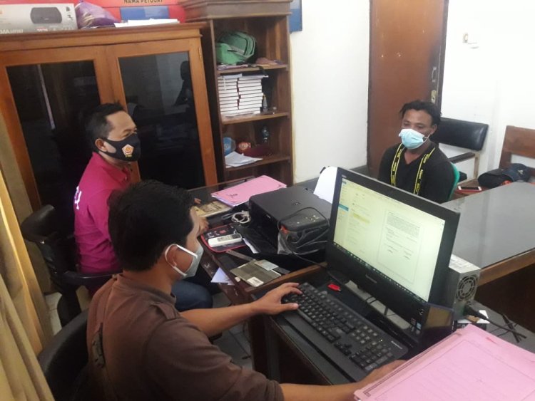 Unit Reskrim Polsek Randublatung Blora, Amankan Seorang Pria Pelaku Tindak Pidana Curanmor