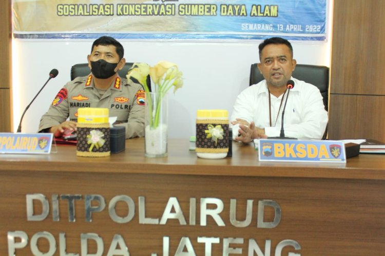 Cegah Satwa Yang Dilindungi Masuk Pemukiman, Ditpolairud Polda Jateng Jalin Kerjasama Dengan BKSDA