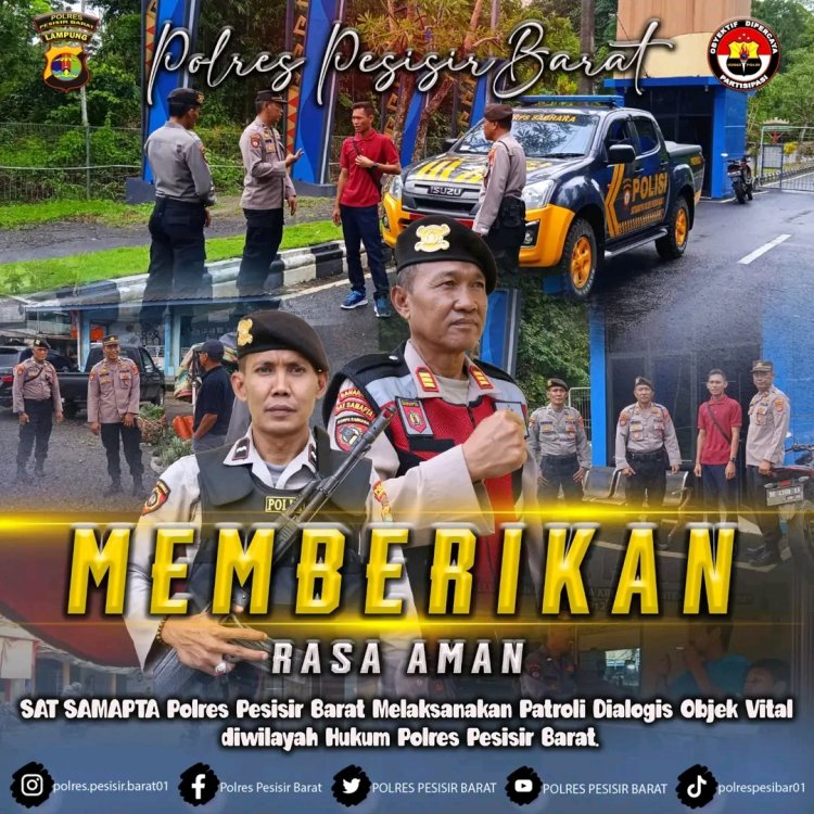 Patroli KRYD (Kegiatan Rutin yang Ditingkatkan) Sat Samapta Polres Pesisir Barat