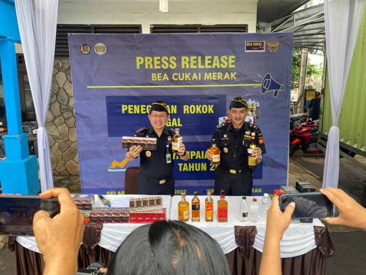 Pencegahan Rokok Illegal, MMEA dan Penyampaian Kinerja KPPBC TMP Merak Tahun 2022