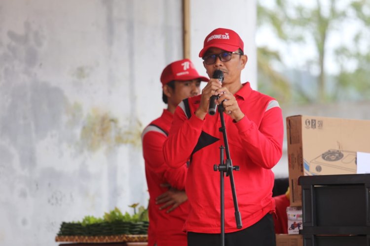 Bupati Lampung barat mengucapkan dirgahayu hari jadi Pekon Trimulyo.