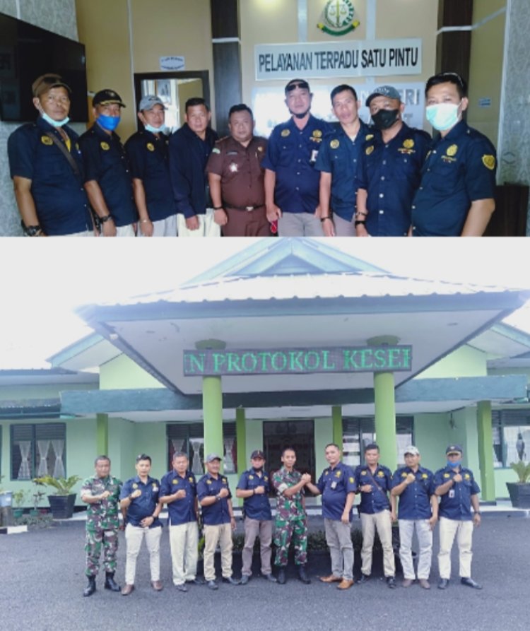 KETUA DPD LPK - GPI PES-BAR . YAHMAN EFENDI Ber Audiensi ke- Kejari dan Kodim 0422 Lampung Barat
