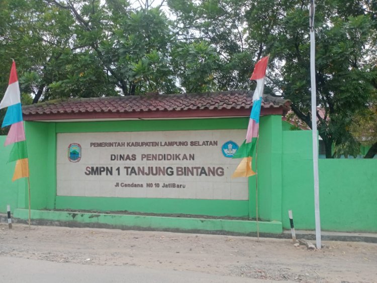 SMPN 1 tanjung bintang kecamatan tanjung bintang Diduga Mark’Up Anggaran BOS tahun 2022 dan tahun 2023
