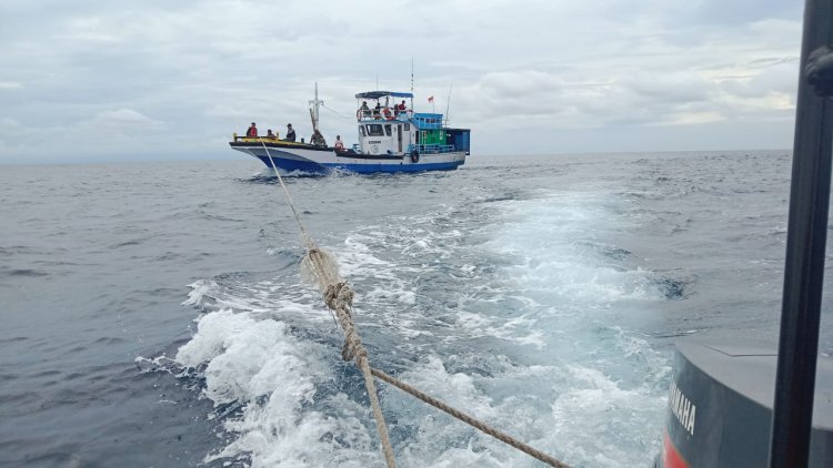 Lanal Morotai Melakukan Giat SAR Terhadap KM Inka Mina