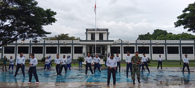 Lanal Morotai Gelar Olah Raga Bersama